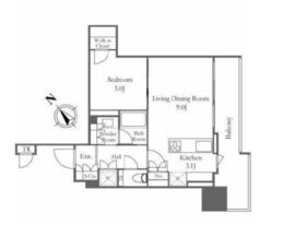 ブランズ愛宕虎ノ門 5階 間取り図