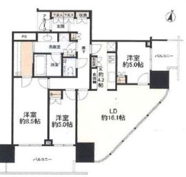 二子玉川ライズタワー 17階 間取り図