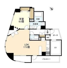 パークビュー西麻布 8階 間取り図