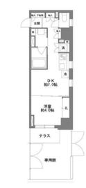 コスモグラシア清澄白河 104 間取り図