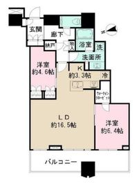 富久クロスコンフォートタワー(Tomihisa Cross)  41階 間取り図