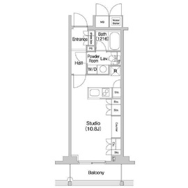 コンフォリア北参道 1205 間取り図