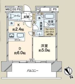 ザ・パークハウス渋谷美竹 8階 間取り図