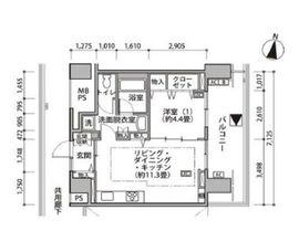 東雲キャナルコートCODAN 17-508 間取り図