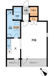 FLEG赤坂 201 間取り図