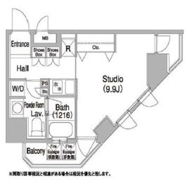 コンフォリア浅草橋DEUX 301 間取り図