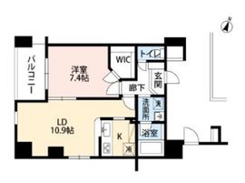 クレール中野 603 間取り図