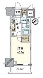 パークリュクス白金高輪 4階 間取り図