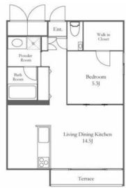 フォーリア西麻布CASA 001 間取り図