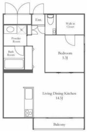 フォーリア西麻布CASA 202 間取り図