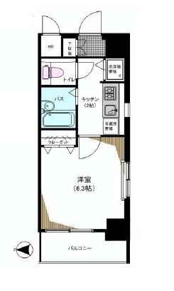 ルモンド南麻布 9階 間取り図
