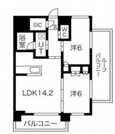 ビーロット千駄木レジデンス 502 間取り図