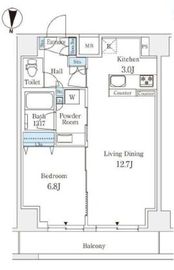 ラティエラ練馬 1204 間取り図