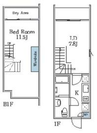 ラピス恵比寿2 102 間取り図