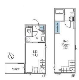 ラピス恵比寿2 405 間取り図