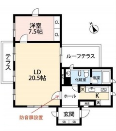 ペアシティ表参道 3階 間取り図