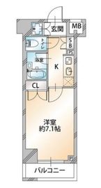 パレステュディオ新宿パークサイド 3階 間取り図