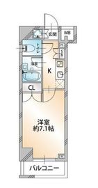 パレステュディオ新宿パークサイド 9階 間取り図