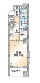 パレステュディオ新宿パークサイド 5階 間取り図