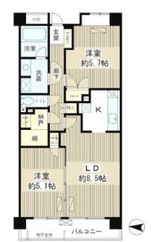 レジデンスシャルマン林試の森 207 間取り図