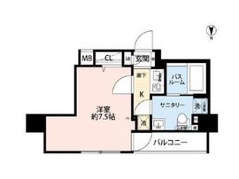 クレヴィスタ中野新橋 6階 間取り図