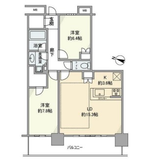 ルイシャトレ五反田 25階 間取り図