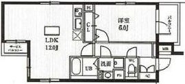 エルファーロ神楽坂 401 間取り図