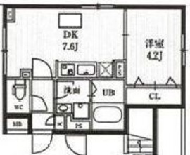 エルファーロ神楽坂 402 間取り図