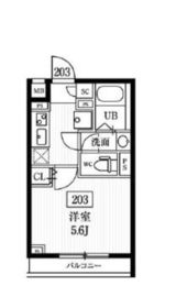 エルファーロ神楽坂 203 間取り図