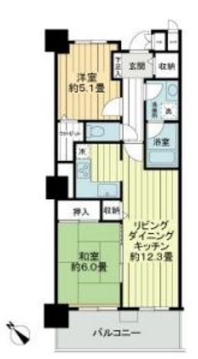 ムーンアイランドタワー 709 間取り図