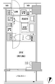 パークハビオ渋谷本町レジデンス 611 間取り図