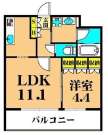 フレンシア南品川 303 間取り図