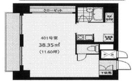 麻布十番2Aビル 401 間取り図