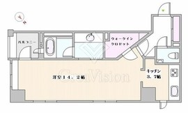 クオス銀座エスト・プルミエ 11階 間取り図