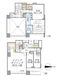 ワールドシティタワーズ ブリーズタワー 41階 間取り図