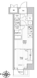 ハーモニーレジデンス東京両国パークフロント 301 間取り図