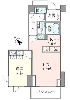 ブリリア代官山プレステージ 3階 間取り図