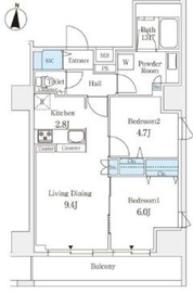 ラティエラ練馬 201 間取り図