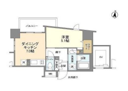 JP noie 阿佐ヶ谷 (ジェーピーノイエ阿佐ヶ谷) 401 間取り図