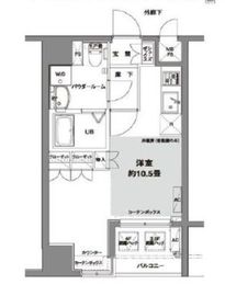 コンフォリア芝公園 403 間取り図