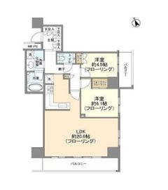 ザ・パークハウス新宿タワー 14階 間取り図