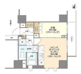 ピアース麻布十番 7階 間取り図