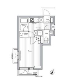 プレミアムキューブ都立大学#mo 207 間取り図