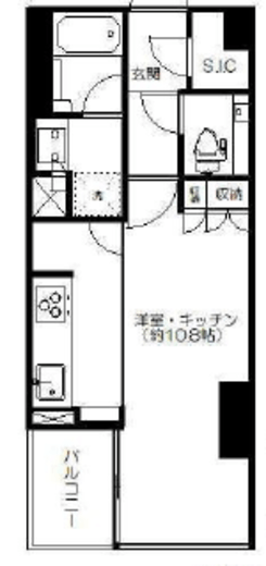 宮益坂ビルディングザ・渋谷レジデンス 12階 間取り図