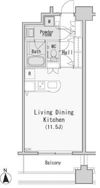 レジディア西麻布 410 間取り図