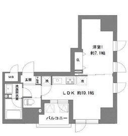 ラ・ヴィータ東上野 502 間取り図