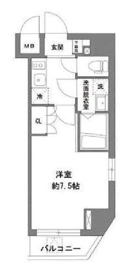 ラ・ヴィータ新御徒町 601 間取り図