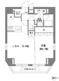 ラ・ヴィータ新御徒町 801 間取り図