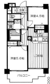 ライオンズマンション白金台 5階 間取り図