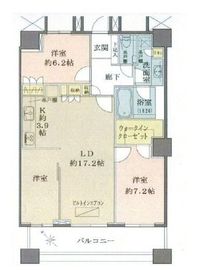 ザ・東京タワーズ ミッドタワー 44階 間取り図